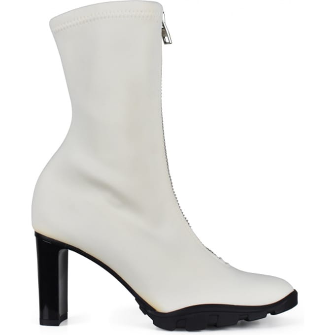 Alexander McQueen enkellaarsjes scuba wit