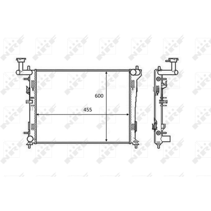 Radiator, motorkoeling NRF 58462