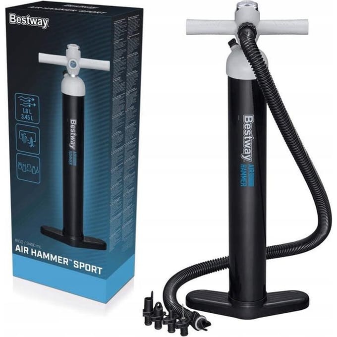 Bestway Handpomp Sport 25x10,5x65 cm Opblaasbaar en Kamperen 62227