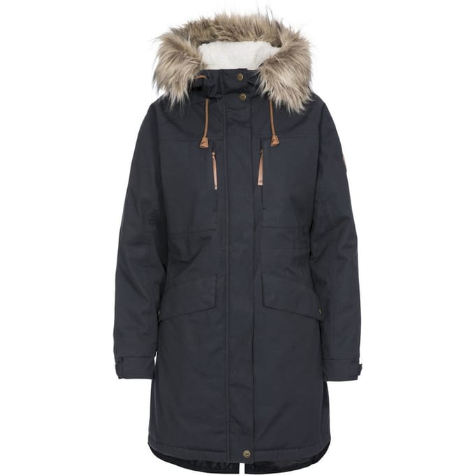 Trespass - Dames Faithful Waterdichte Jas (Zwart)