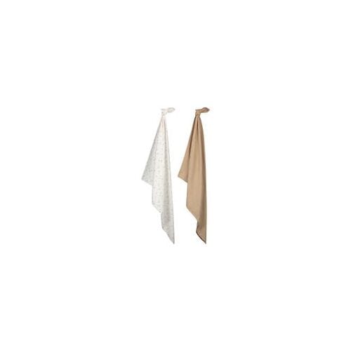 Prénatal Swaddle / Hydrofiel Doek Soon 2-pack - Unisex - Beigebrown - 115x115cm