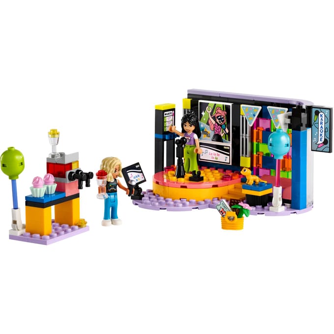 LEGO 42610 Friends Karaoke muziekfeestje Speelgoed Rollenspellen Set met Mini Poppetjes