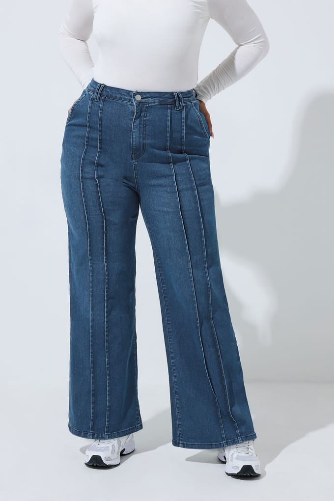 Limited Collection Blauwe Jeans Met Naaddetail Size 40