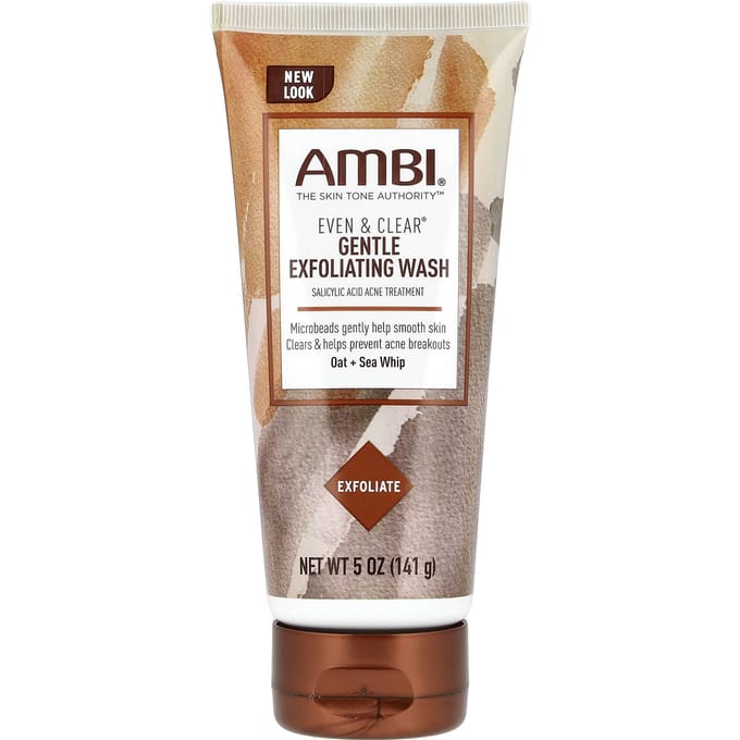 AMBI, Even & Clear®, milde exfoliërende wasbeurt, haver + zeezout, 143 ml (141 gr) gray
