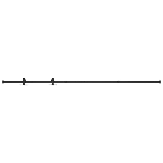 vidaXL - Ophangset - voor - minischuifdeur - 183 - cm - koolstofstaal