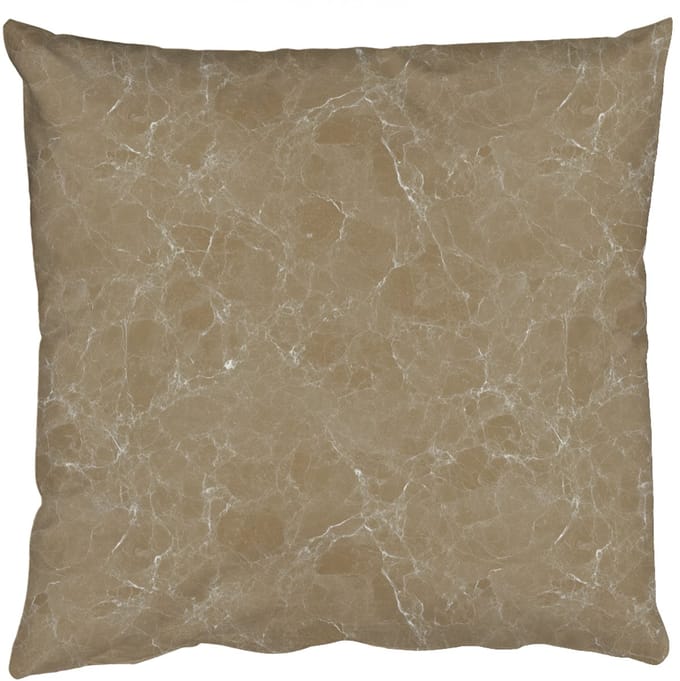Sierkussens - Kussentjes Woonkamer - 40x40 cm - Beige - Marmer - Witte aders