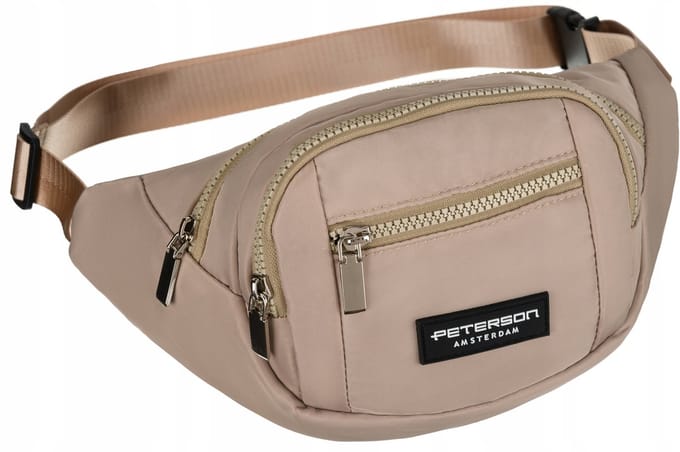 Peterson® Modieuze Heuptas/Nerrka voor Dames en Heren - Beige Polyester