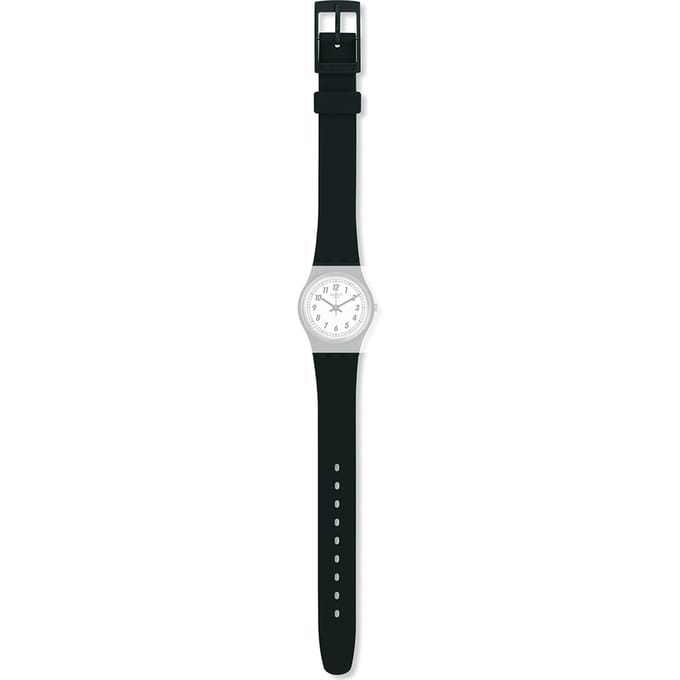 Swatch Plastic - Originals Small (25mm) - L ALB184 LB184 Something Black Horlogeband