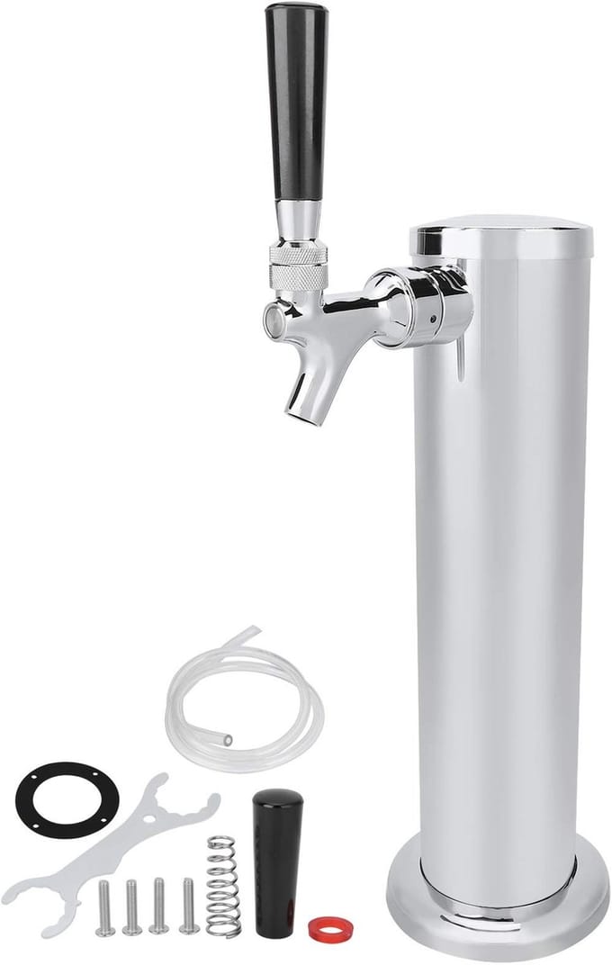 Dailygoody - Stainless Steel Bier Tap Tower - Perfect voor Thuisbrouwerij