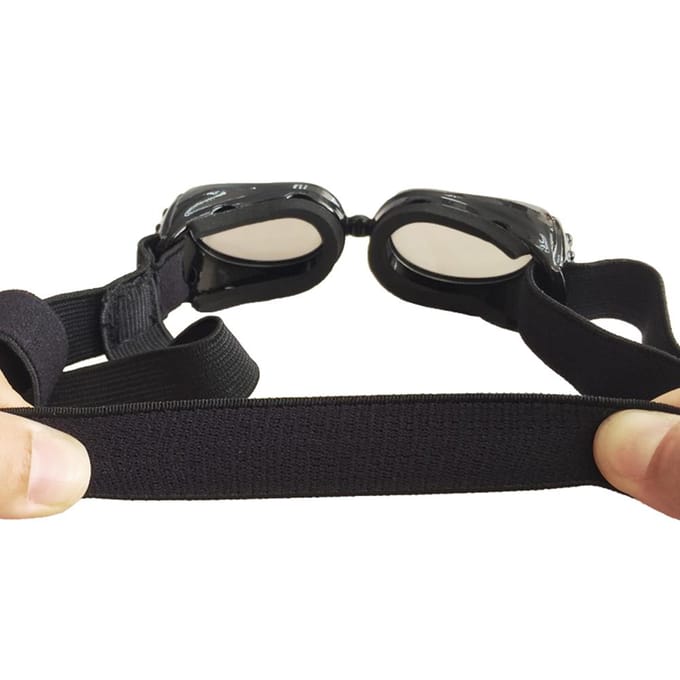 Hondenbril Kleine Hond Zonnebril Waterdicht Winddicht UV-bescherming Hondenbril voor Hondje Puppy black