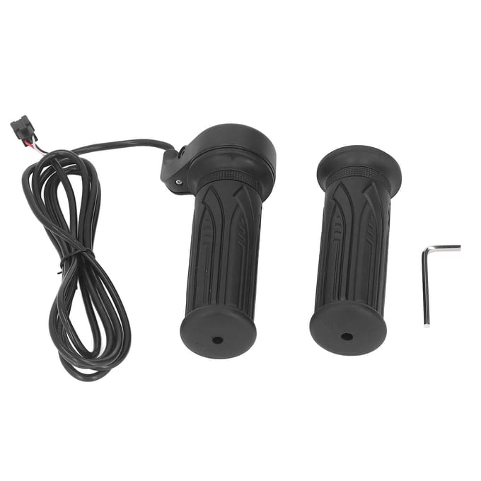 Poignée d'accélérateur rotative pour vélo électrique 20X portable pour guidon de 2,22 cm black