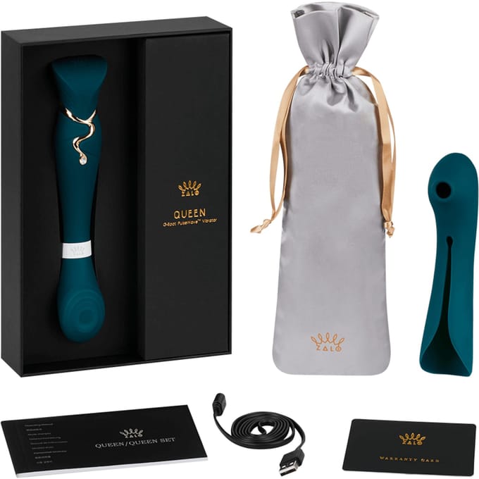 Zalo - Queen - G-Spot Vibrator and Air Pulse Stimulator