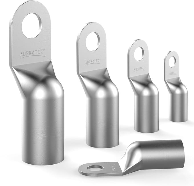 Buiskabelschoenen - Ringaansluitingen - Elektrische verbindingen - Vertind koper - 25 mm² M8 - Blank