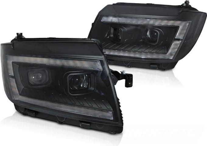 Koplampen voor VW CRAFTER II vanaf 2017- DRL ZWART