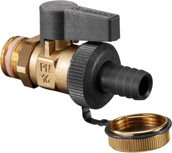 Oventrop Optiflex Kogelkraan 3/4 DN20 PN16 met slangkopp buitendraad