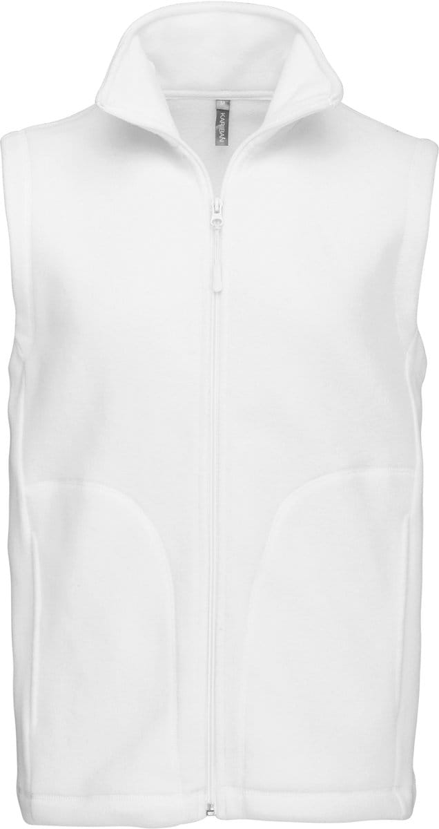 Kariban Bodywarmer van microfleece heren K913 - White - 5XL