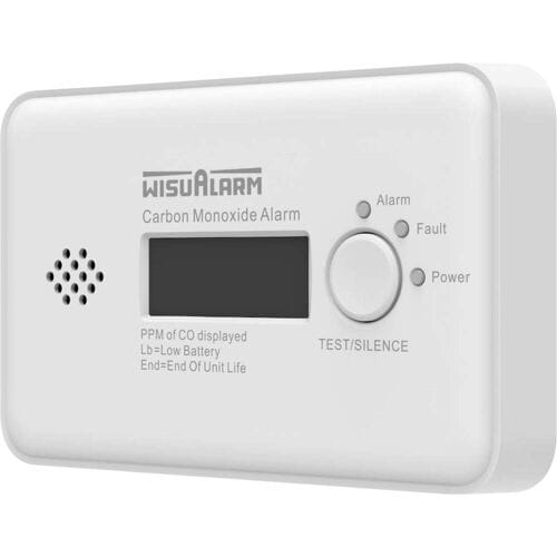 Wisualarm DHI-HY-GC20D-R8 Koolmonoxidemelder Koppelbaar werkt op batterijen Detectie van Koolmonoxide