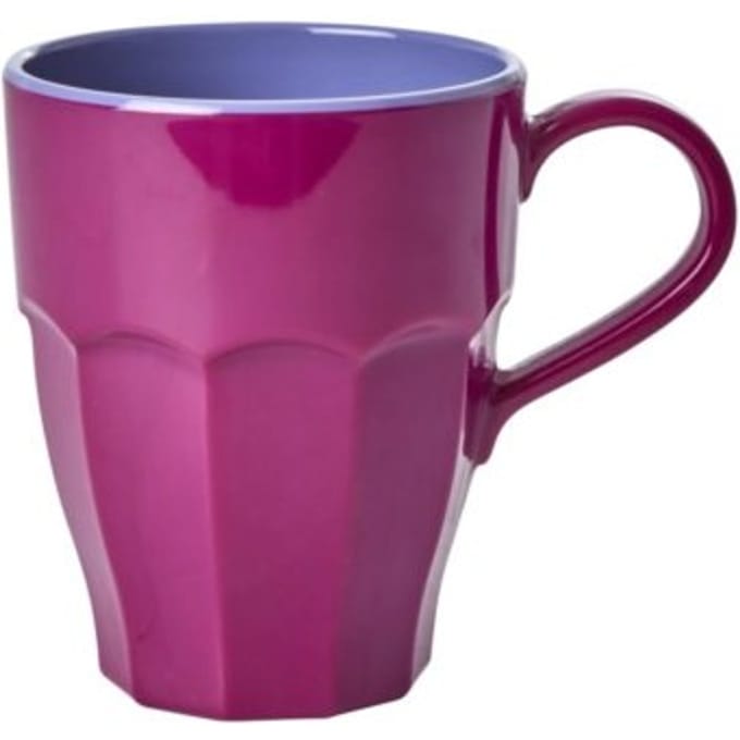 Rice melamine mok medium licht paars