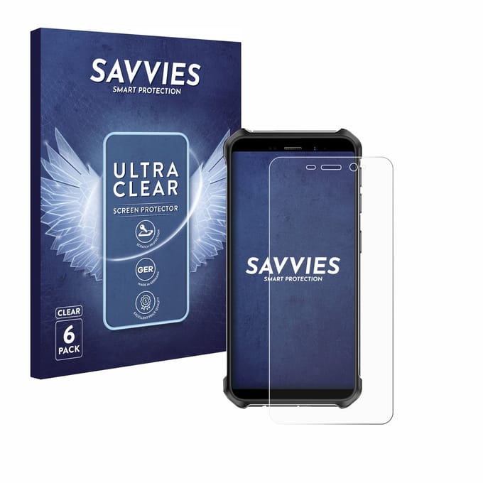 Savvies - Screenprotector voor Ulefone Armor X12 - Folie Beschermfolie transparant 6 Stuks