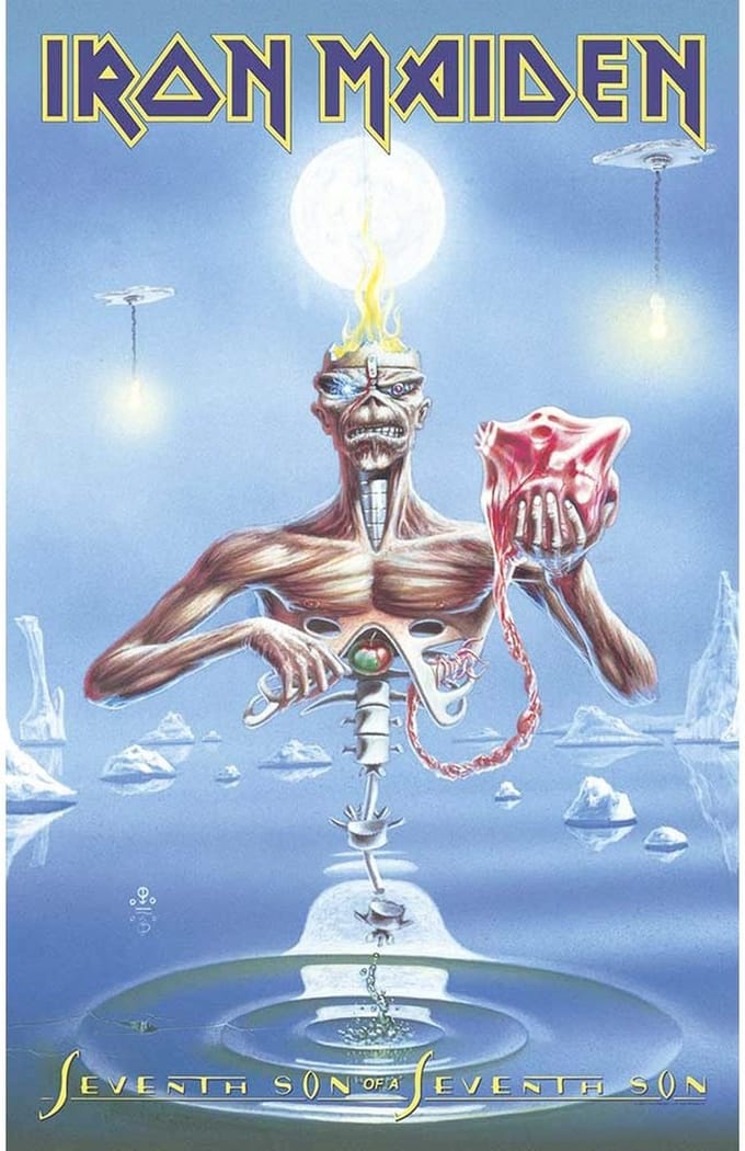 Iron Maiden Textiel Poster Flag Seventh Son Multicolours