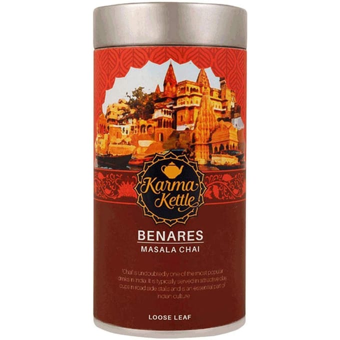 Органический чай Масала (100 г), Benares,  Karma Kettle red