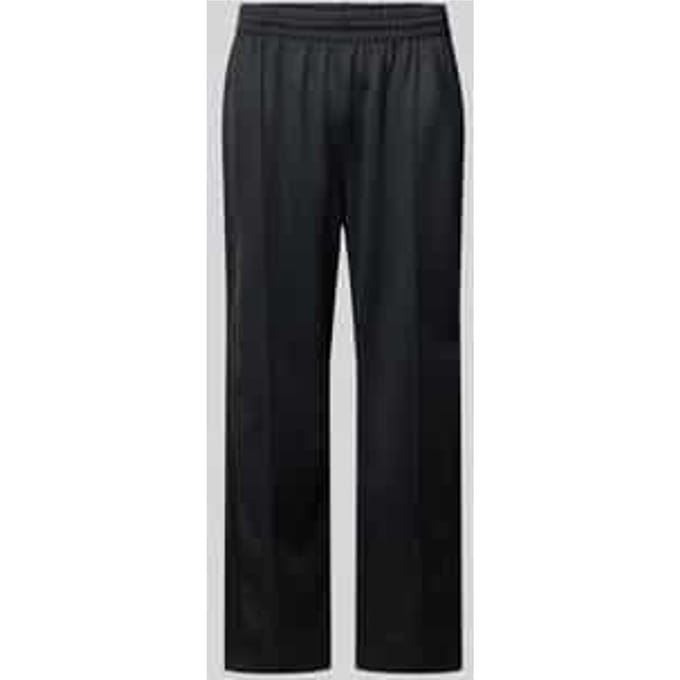Baggy fit sweatbroek van katoenmix met persplooien