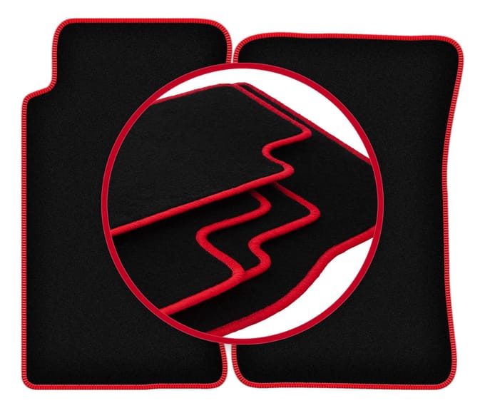 CARLUX-RED automatten voor: Mazda MX-5 I cabriolet (1989-1998)