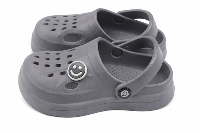 ATTREZZO® Slippers - Badslippers - Klompen - Clogs - Kinderen - Maat 20-21 - Grijs