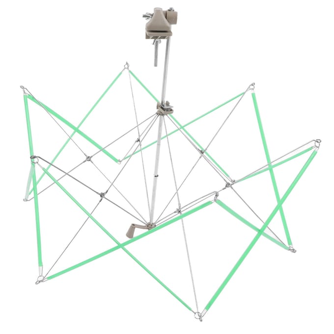 Dévidoir à fil Acier inoxydable Plastique Fixation facile Utilisation facile Réglage facile Dévidoir parapluie pour enrouler le fil white