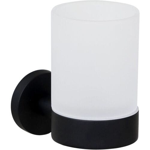 Bravat Varuna matt black glass holder, 778299