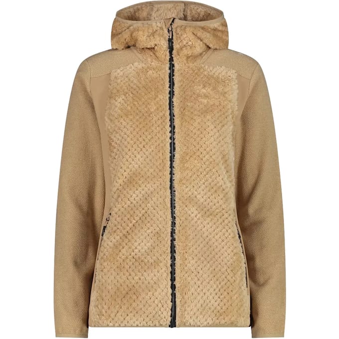 Dames fleece met vaste capuchon CMP