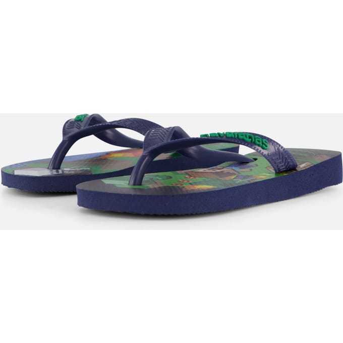 Havaianas Havaianas Minecraft Slippers blauw Rubber