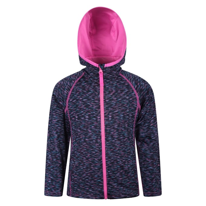 Mountain Warehouse Kinder/Kids Kayleigh II Stripe Full Zip Hoodie (Indigo)