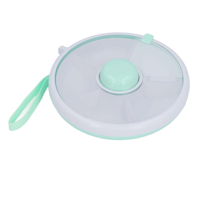 Snackcontainer Rond Draaiend Verdeeld PP ABS Lekdicht Draagbare Snackopbergdoos voor Buiten