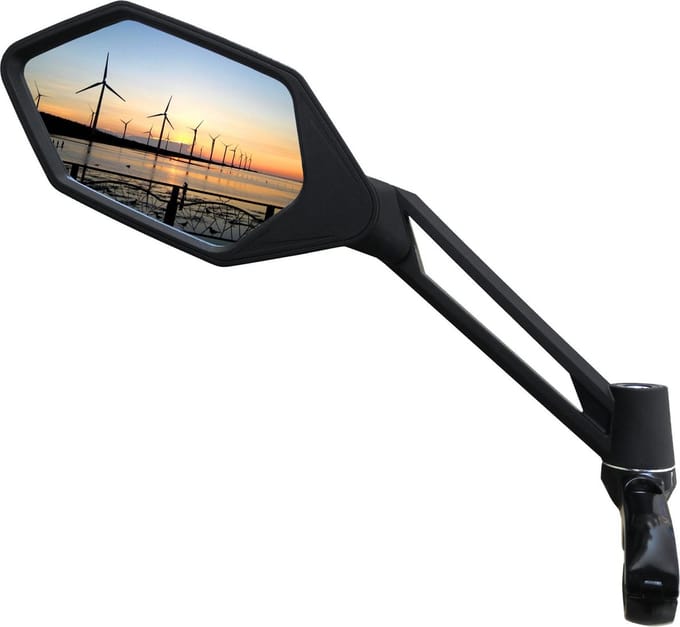 Kalloy FB0502B Spiegel e-bike Lux zwart R/L
