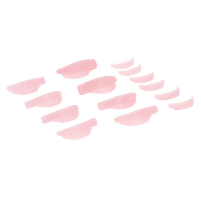7 Paar Siliconen Wimperpermanent Kruller Verschillende Maten Herbruikbare Lash Lift Pads voor Schoonheidssalons roze