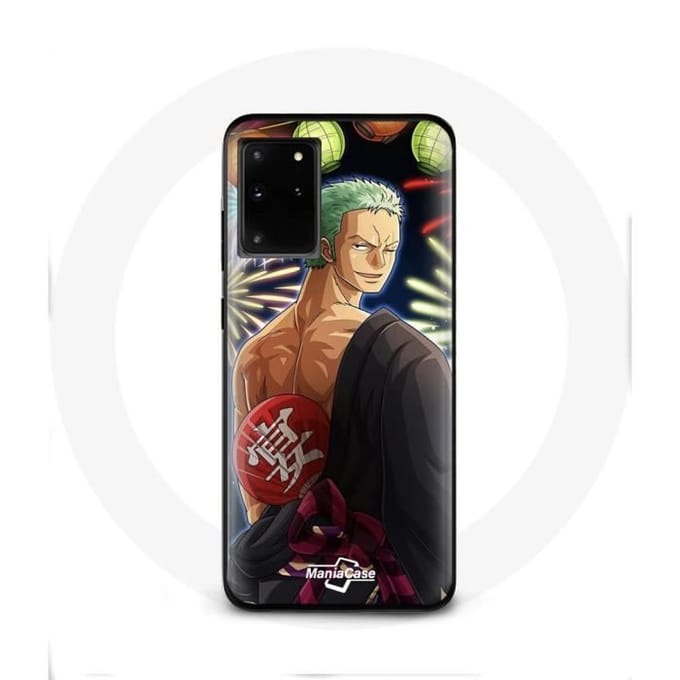 Coque maniacase pour Samsung Galaxy S11 Plus One Piece Joyeux noël Zoro Anime Manga