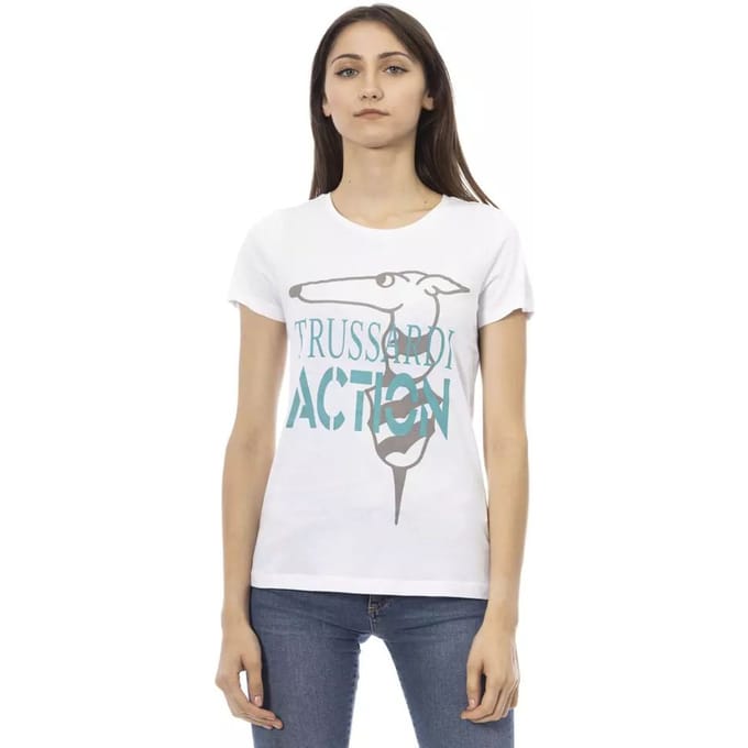 Casual Korte Mouwen T-shirt Greyhound Graphic Tee