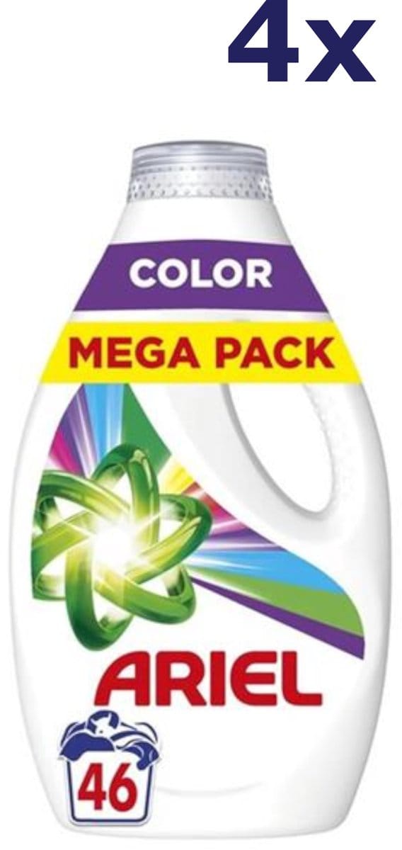 4x Ariel Color Vloeibaar wasmiddel 2070 ml 46 wasbeurten