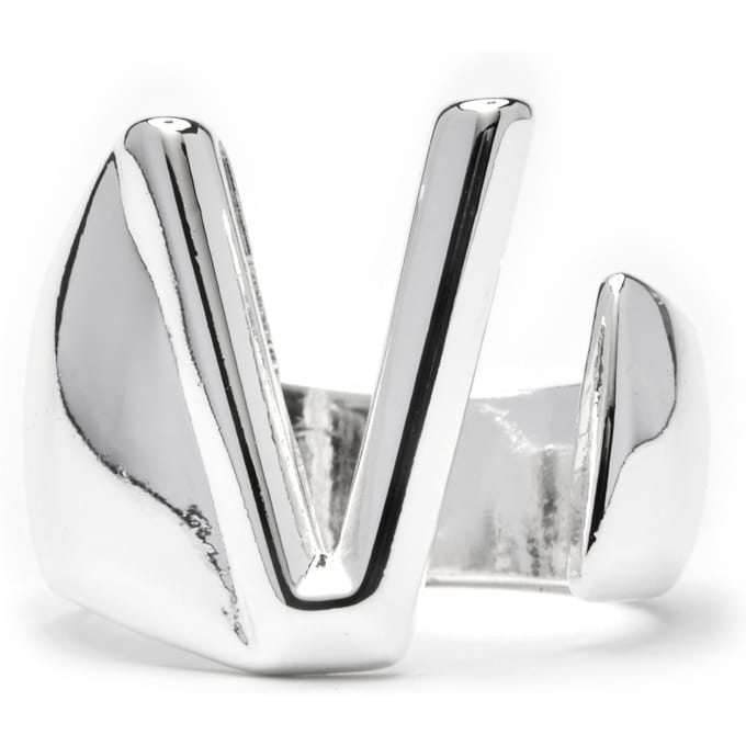 Luxenter Ring met zilveren afwerking - Alphabet
