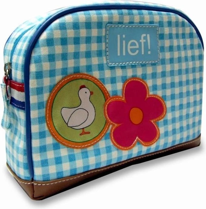 LIEF! Holland Toilettas - 20x13x5 cm - Blauw