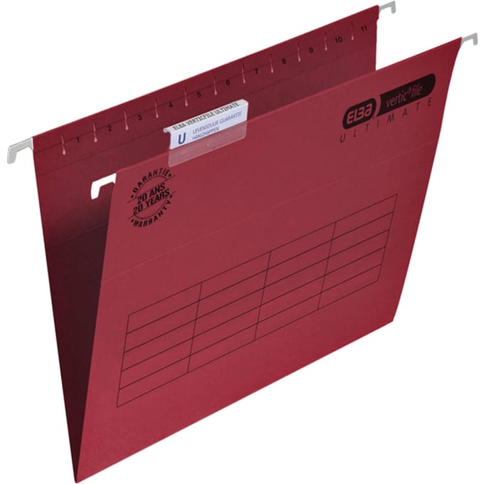 Hangmap Elba Verticfile Ultimate A4 V bodem rood