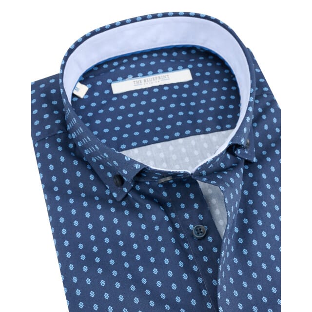 The BLUEPRINT Premium Business Overhemd Donkerblauw Heren