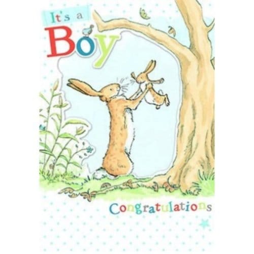 Hazeltje Dubbele Kaart "its A Boy" 14x20cm