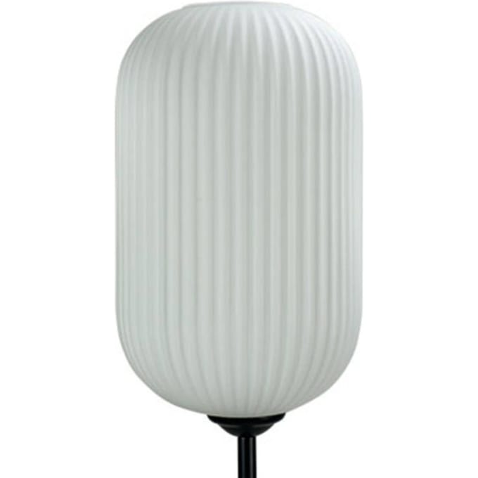 Dyberg Larsen Riflet vloerlamp met glazen kap