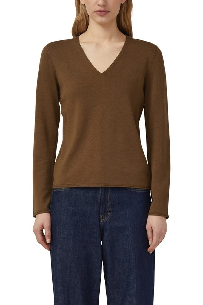 s.Oliver  Pullover Dark Brown Maat: 38 | Longsleeves Outlet | Dames | Bruin