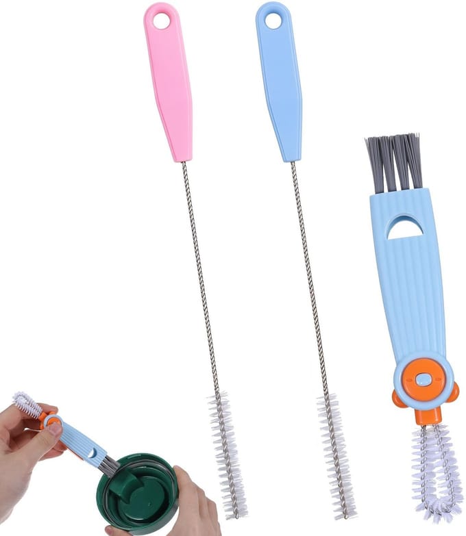 Dailygoods- Siliconen Borstel 3-in-1 - Herbruikbaar - Lichtgewicht