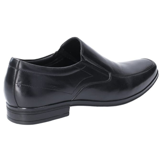 Hush Puppies Heren Billy Slip On Leather Shoe (Zwart)