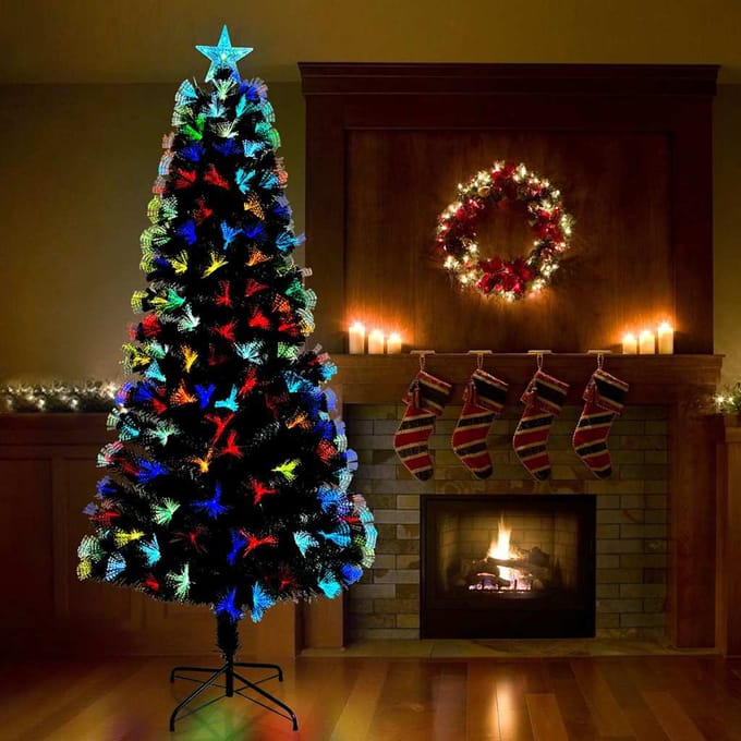 vidaXL - Kunstkerstboom - Groen - 210 - cm - PVC