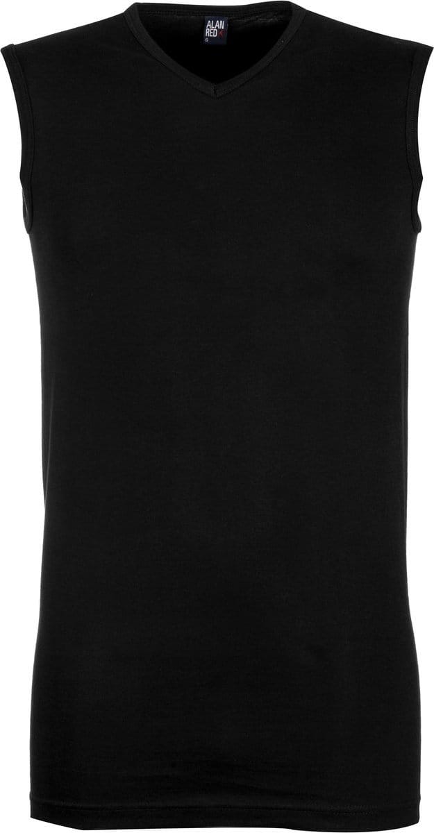 ALAN RED singlets Minto (2-pack) - V-hals - zwart